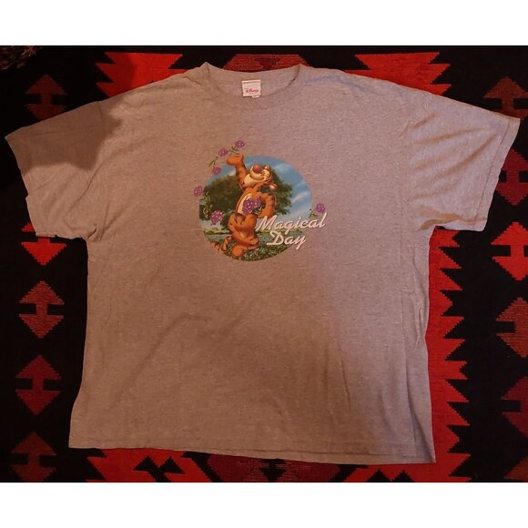 Disney Store Unisex Plus-size Tiger Magical Day Tee Shirt Gray. 2X - Picture 11 of 11